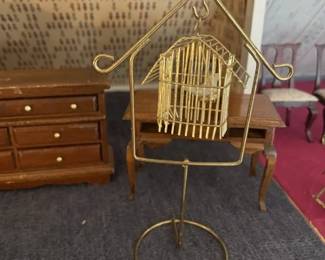 Doll house Bird Cage and stand