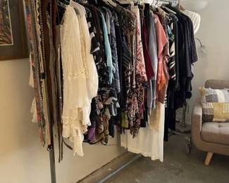 Ladies Clothes. Pretty tops, skirts, dresses, jackets, Coat, belts