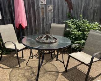 Outdoor table w/ 4 chairs (4th chair not pictured)