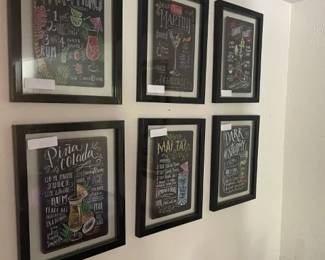 Wall Art by table/chairs - Party drinks recipes