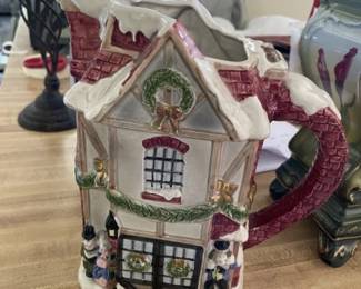 Fitz & Floyd Christmas theme pitcher