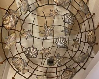 Marine life large metal wall decor