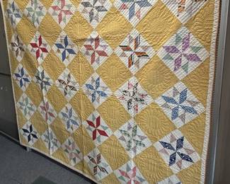 Vintage Pinwheel Quilt By Edith Denney