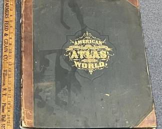 SCARCE 1874 The American Household and Commercial Atlas of The World COMPLETE