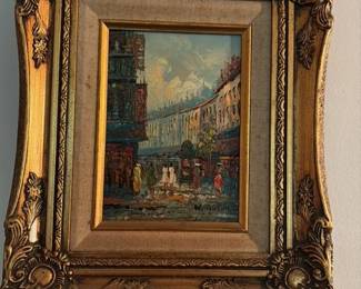 Impressionist Cityscape Oil Painting