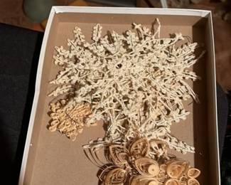 Quilled Snowflake and Floral Ornaments