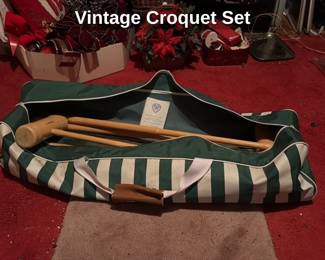 Vintage Croquet Set