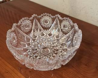 Antique American Brilliant Cut Glass Bowl