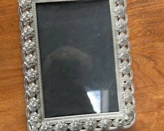 Vintage Ornate Silver Plated Photo Frame