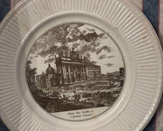 Antique Italian Ceramic Plate