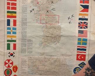 Stars and Stripes Map of the War