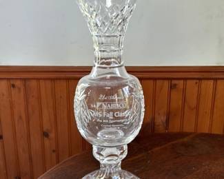 Crystal Vase with Engraving