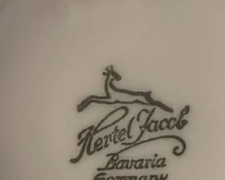 Hertel Jacob Bavaria "Greek Key" Demitasse Cup and Saucer