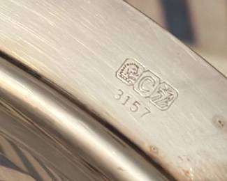 Silver Plated Oval Serving Tray with Rope Edge and Handles