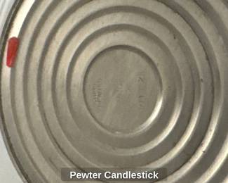 Pewter Candlestick
