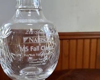 Crystal Vase with Engraving