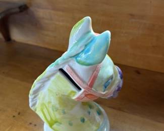 Gareno Ceramic Horse Coin Bank