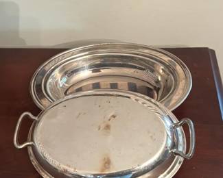 Silver Plated Covered Serving Dish