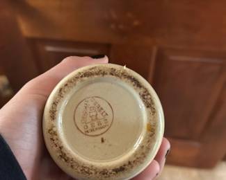 German Beer Stein with Pewter Lid