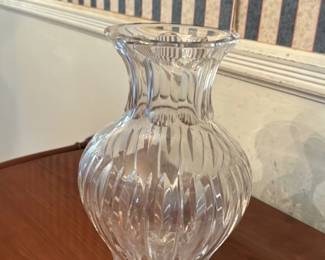 cut crystal vase
