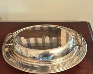 Silver Plated Covered Serving Dish