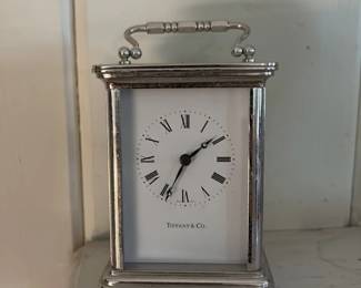 Tiffany & Co. Silver Desk Clock
