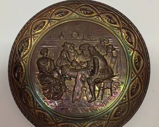 Antique Carnival Glass Plate