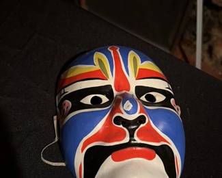 Chinese Paper Mache Opera Ceramic Mask