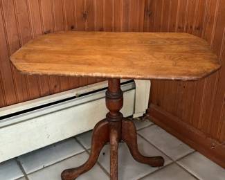 antique wooden pedestal table