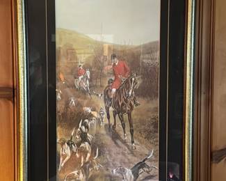 Framed Fox Hunting Print