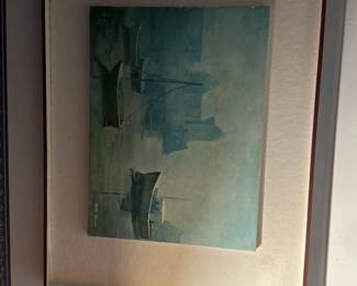 Seascape with Boats by Ruth Jewell