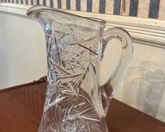 cut crystal pitcher