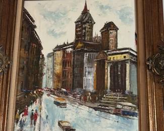 Impressionist Cityscape Painting