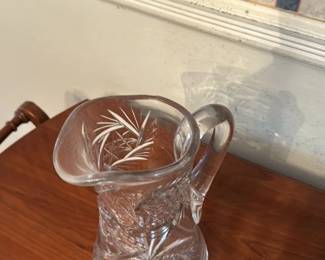 cut crystal pitcher