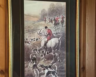 Framed Fox Hunting Print