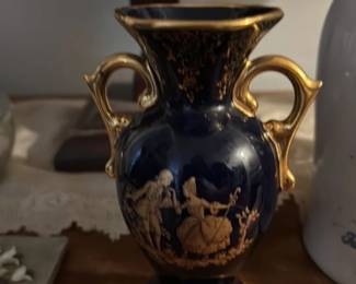 Porcelain Vase with Gilded Accents