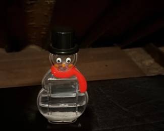 Vintage Christmas Figurines - Glass Snowman