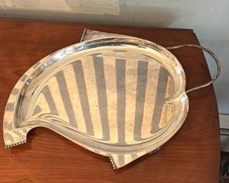 Vintage Silver Plated Serving Tray