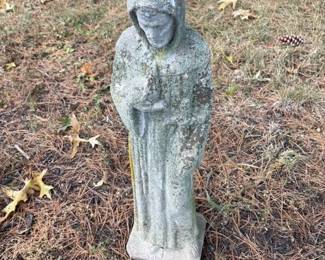 Vintage Concrete Garden Statue