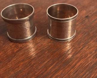 Antique silver Napkin Rings