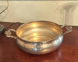 Victorian Silver Plated Footed Bowl with Handles