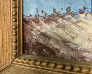 Mediterranean Village Oil Painting