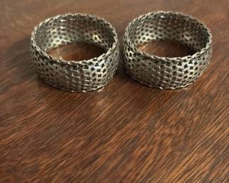 Woven Metal Napkin Rings