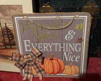 Autumn Themed Decorative Sign