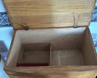 Antique Oak Cabinet with Carved Detail