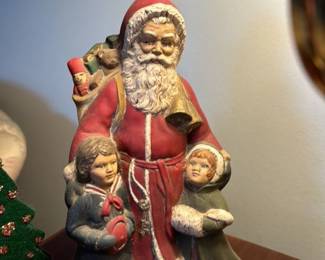 Santa Claus with Children Figurine