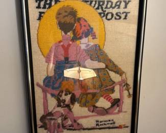 Norman Rockwell "The Saturday Evening Post" Needlepoint Art