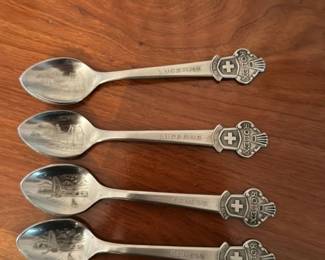 Set of Four Rolex Souvenir Spoons