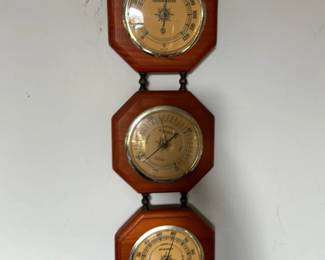 vintage 3 piece weather station