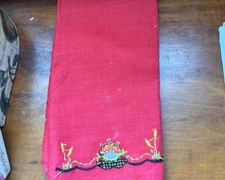 Embroidered Linen Napkins